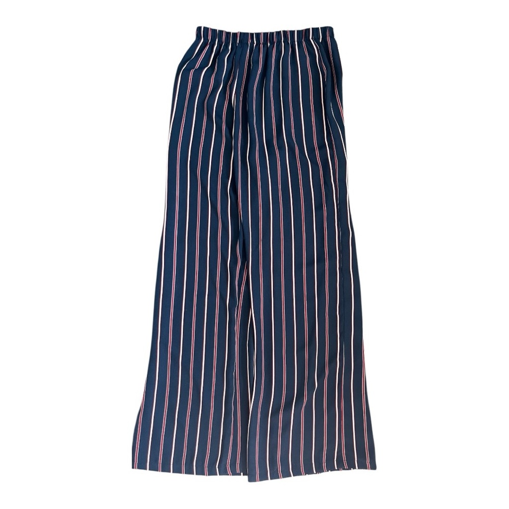 Live to be Spoiled Red, White, and Blue Striped Wide Leg Pants 🌟 - Picture 9 of 9